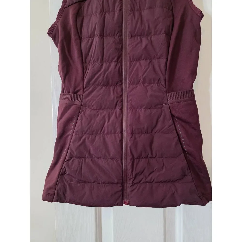 Lululemon Down For It All Vest Size 2-LW4BY8S Wine